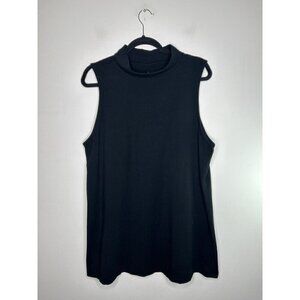 Torrid Women’s Turtleneck Shirt Tank Dress Solid Black Sleeveless Size 4